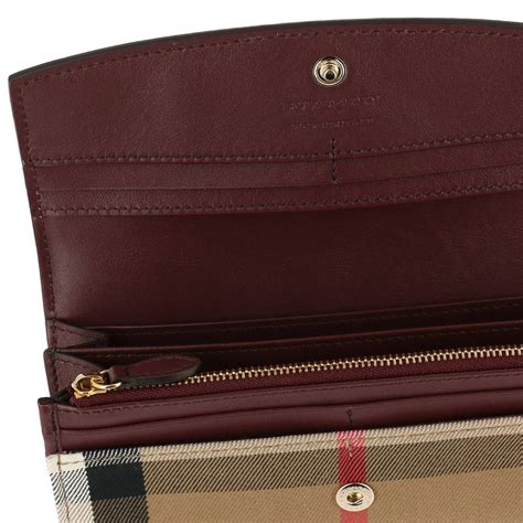 burberry double zip wallet|Burberry wallet sale outlet.